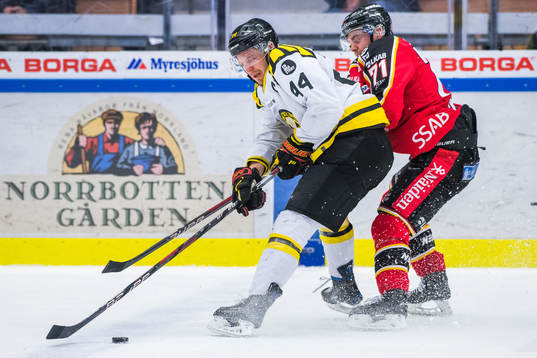 Brynäs Jacob Blomqvist och Luleås Patrick Cehlin