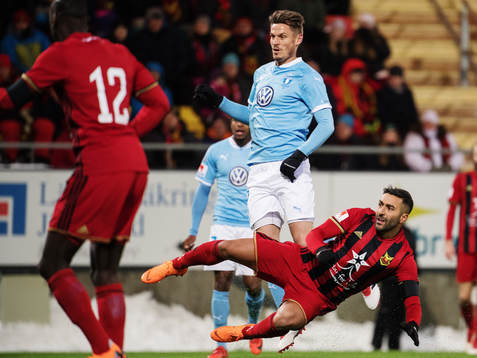 Östersunds Saman Ghoddos och Malmö FFs Markus Rosenberg