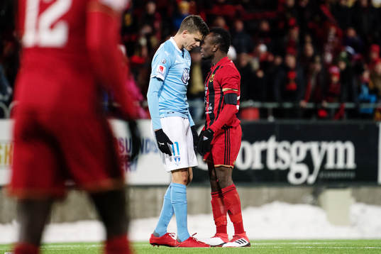 Malmö FFs Alexander Jeremejeff och Östersunds Ronald