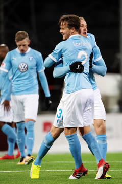 Malmö FFs Eric Larsson jublar