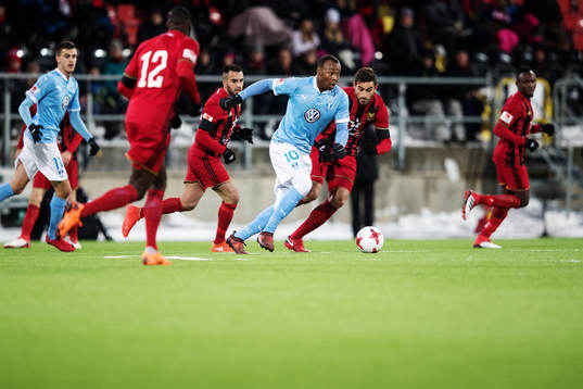 Malmö FFs Carlos Strandberg och Östersunds Sotirios
