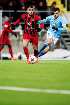 Östersunds Brwa Nouri och Malmö FFs Alexander Jeremejeff