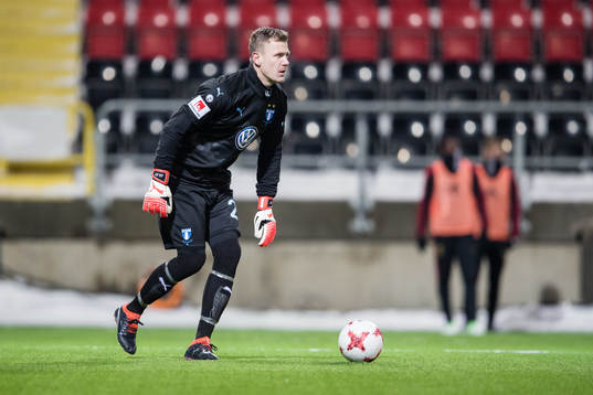 Malmö FFs målvakt Johan Dahlin