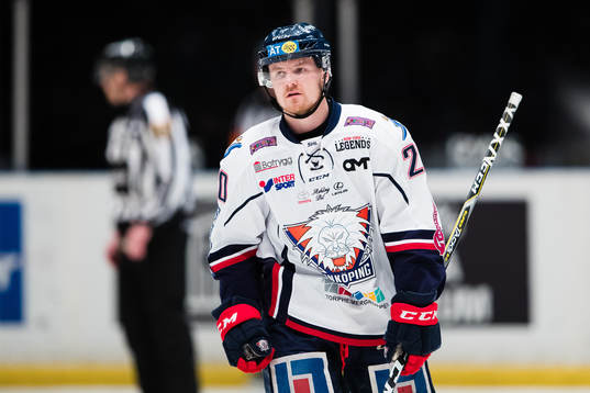 Linköpings Nick Sörenssen deppar