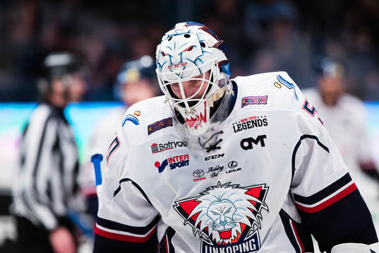 Linköpings målvakt Jonas Gustavsson deppar