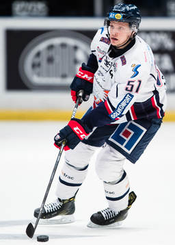 Linköpings Kristian Näkyvä med pucken