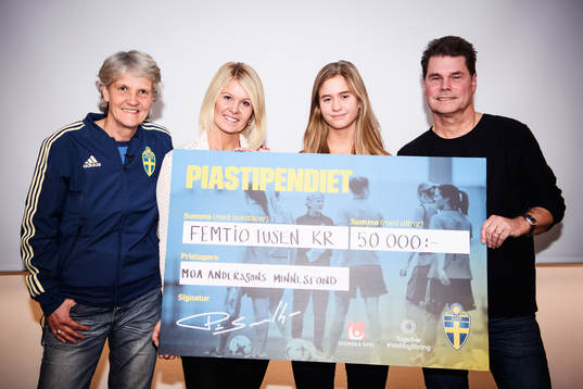 8  under utdelningen av Pia-stipendiet