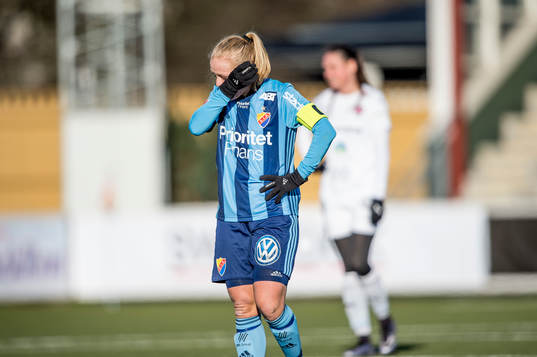 Djurgårdens Mia Jalkerud deppar