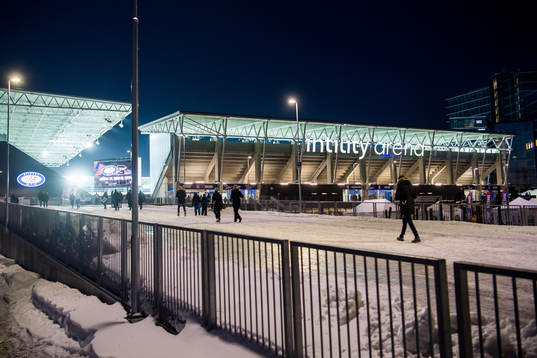 General exterior view of Intility Arena