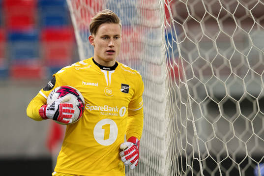 Goalkeeper Sondre Løvseth Rossbach of Odd
