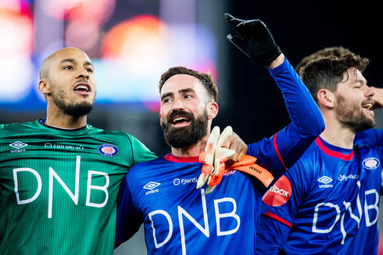 Goalkeeper Adam Larsen Kwarasey, Magnus Lekven and Daniel