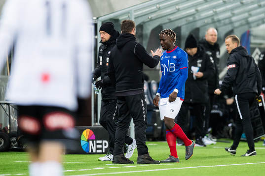 Ronny Deila, head coach of Vålerenga, and Sam Johnson of