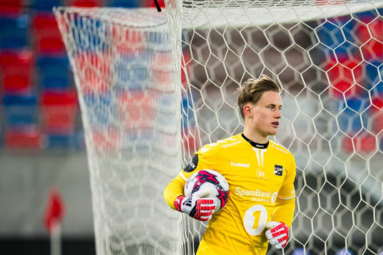 Goalkeeper Sondre Løvseth Rossbach of Odd
