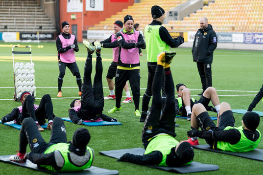 Elfsborgs spelare kör fys