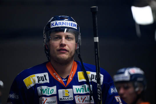 Växjös Oliver Bohm före kvartsfinal 1 i SM-slutspelet i