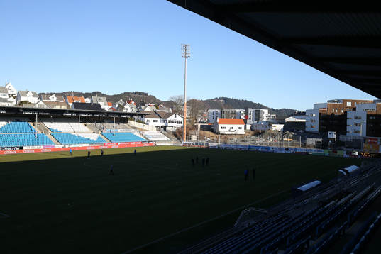 An interior view of Haugesund Stadium