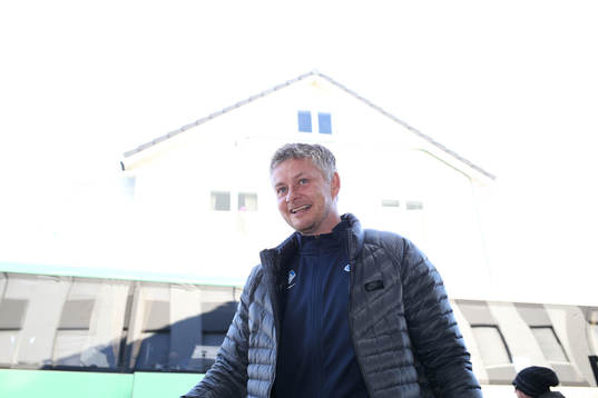 Ole Gunnar Solskjær arrives at the stadium