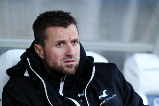 The manager of Haugesund, Eirik Horneland