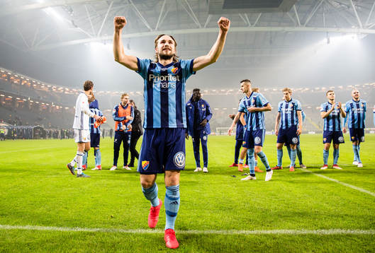 Djurgårdens Kevin Walker jublar