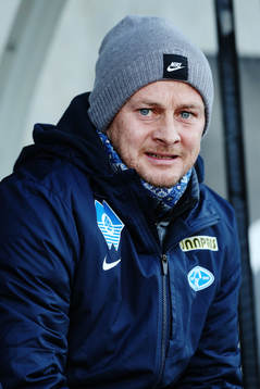 The manager of Molde, Ole Gunnar Solskjær