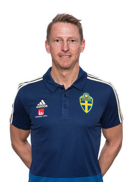 Fredrik Larsson, sjukgymnast för Sveriges fotbollslandslag