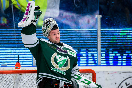 Färjestads målvakt Lars Haugen