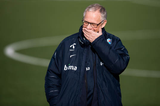 Lars Lagerbäck, head coach of Norway