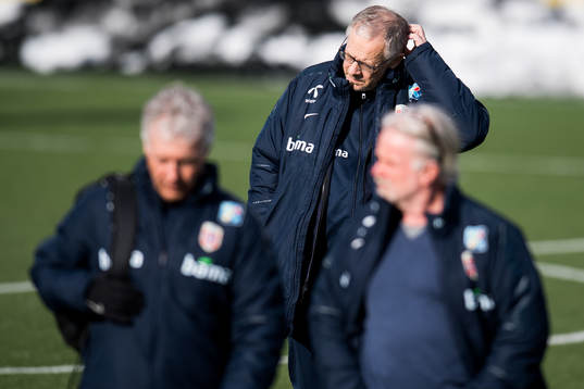 Lars Lagerbäck, head coach of Norway