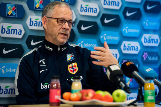 Lars Lagerbäck, head coach of Norway