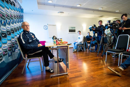 Lars Lagerbäck, head coach of Norway