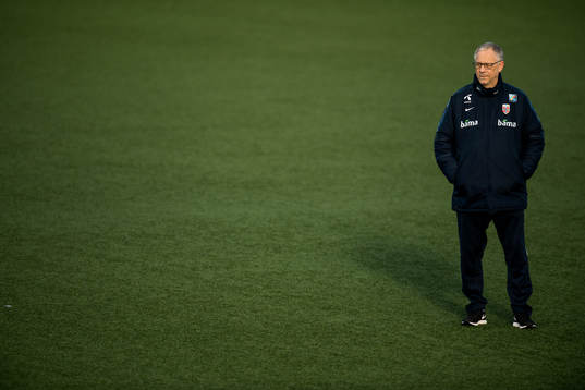 Lars Lagerbäck, head coach of Norway