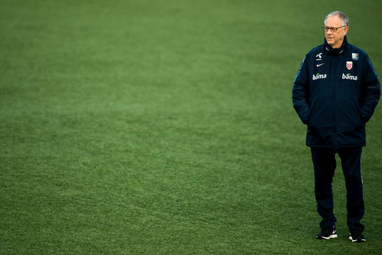Lars Lagerbäck, head coach of Norway