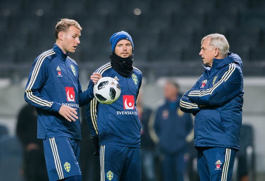 Sveriges Marcus Berg och Ola Toivonen