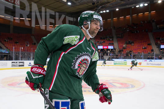 Frölundas Joel Lundqvist innan kvartsfinal 1 i