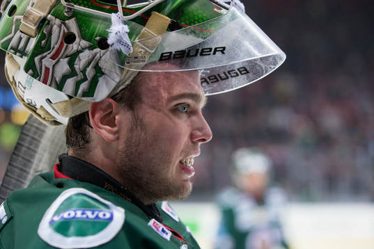Frölundas målvakt Johan Gustafsson