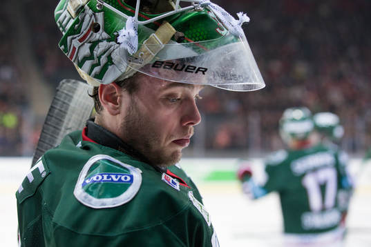 Frölundas målvakt Johan Gustafsson