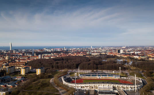 Gamla Malmö Stadion fotograferad