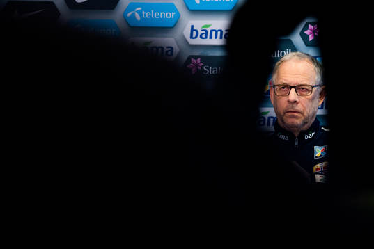 Lars Lagerbäck, head coach of Norway
