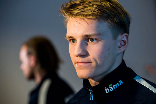 Iver Fossum and Martin Ødegaard of Norway