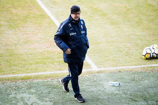 Lars Lagerbäck, head coach of Norway