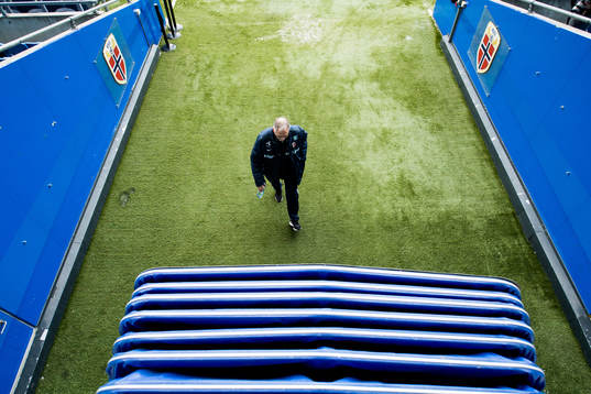 Lars Lagerbäck, head coach of Norway