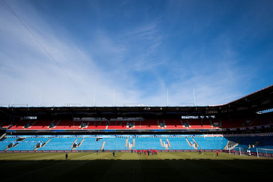 General view of Ullevaal Stadion and Team Norway