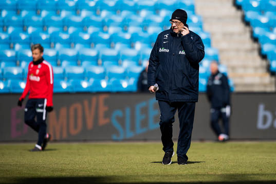 Lars Lagerbäck, head coach of Norway