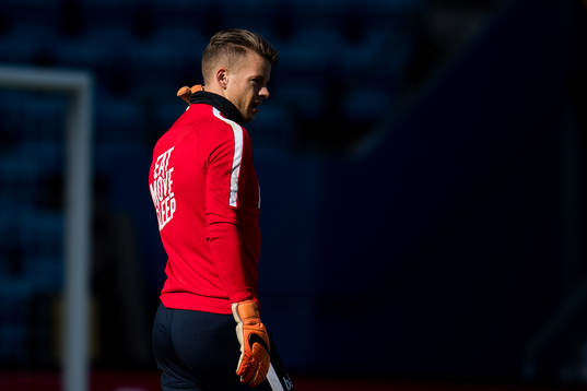 Goalkeeeper Ørjan Håskjold Nyland of Norway