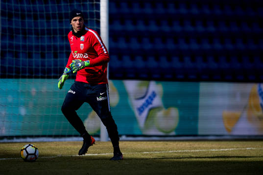 Goalkeeper Rune Almenning Jarstein of Norway