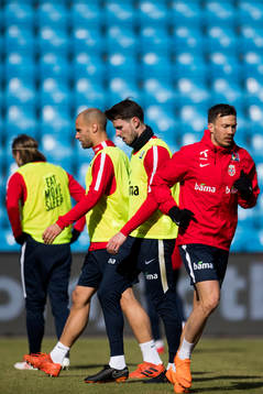Tore Reginiussen, Håvard Nordtveit and Martin Linnes of