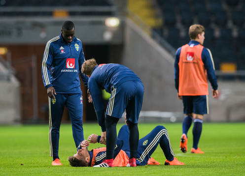 Sveriges Ken Sema, Christoffer Nyman och Oscar Hiljemark