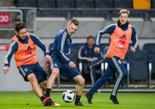Sveriges Gustav Svensson, Sebastian Larsson och Emil