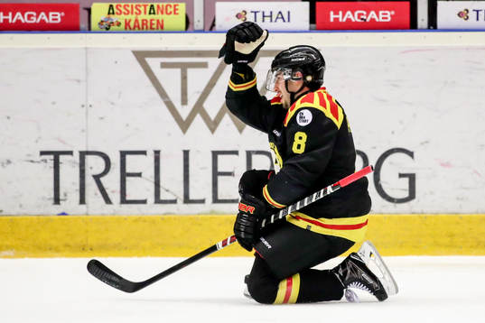 Brynäs Aaron Palushaj jublar