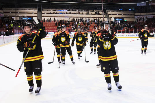 Brynäs spelare jublar